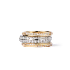 Ebb & Flow Diamond 2-Row Band