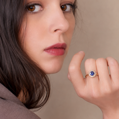 Tanzanite Brioche Ring