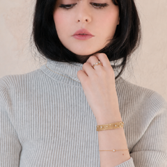 Lyric Diamond Note Bracelet