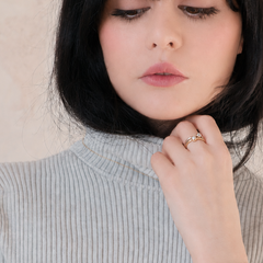 Diamond Note Ring