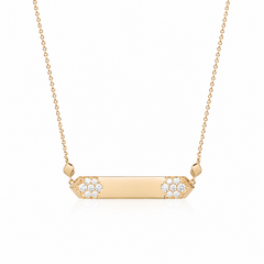 Archway Elongated Monogram Pendant