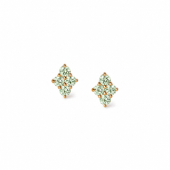 Le Quotidien Green Sapphire Studs