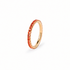 Orange Sapphire Eternity Band