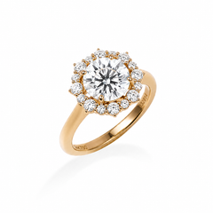 Rosette Engagement Ring
