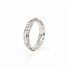 Ebb & Flow Diamond 2-Row Band