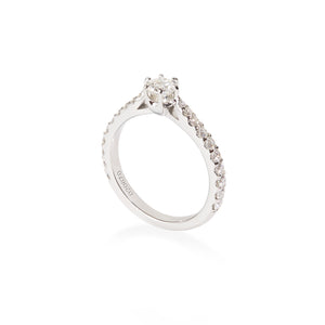 Hexagonal Diamond Pavé Ring