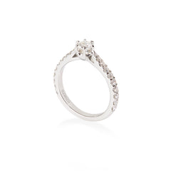 Hexagonal Diamond Pavé Ring