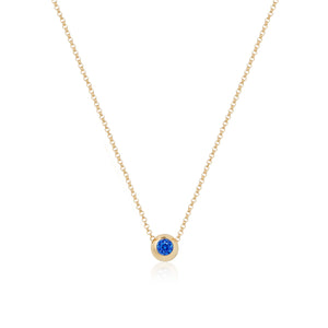 Blue Sapphire Note Pendant