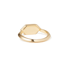 Archway Monogram Ring in Pink Sapphire